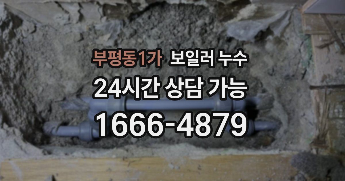 부평동1가 보일러 누수