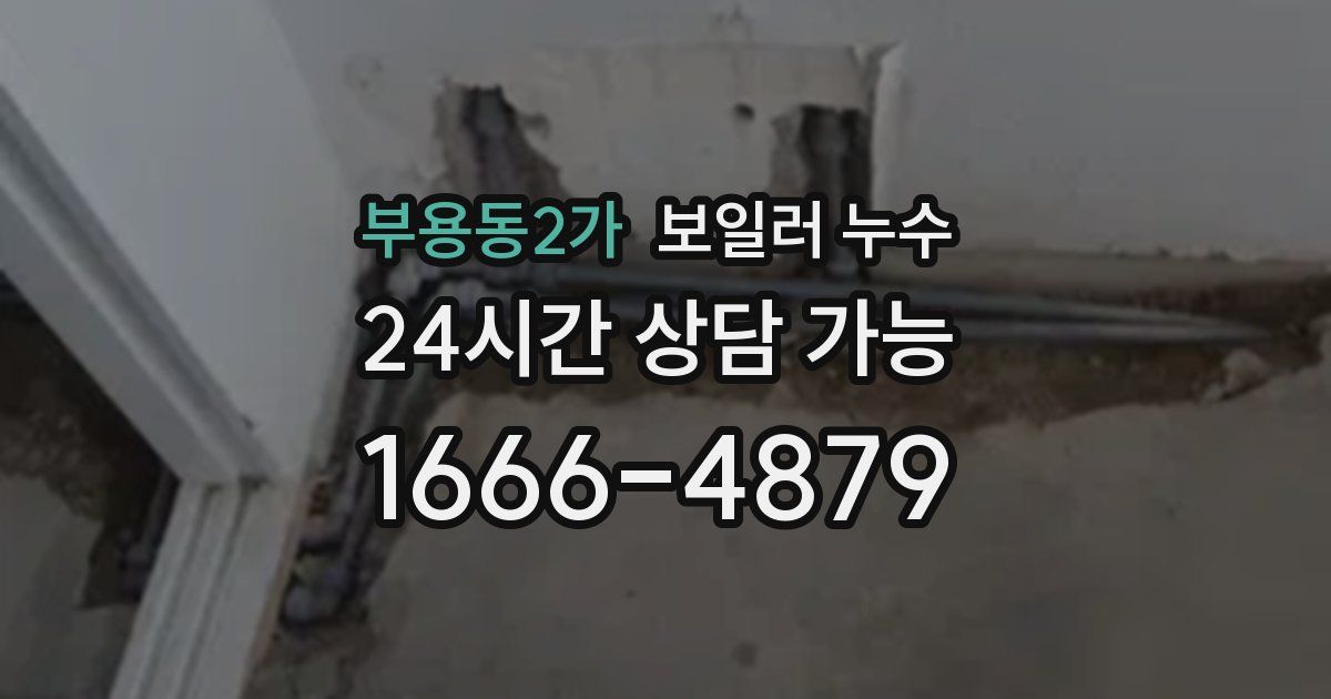 부용동2가 보일러 누수