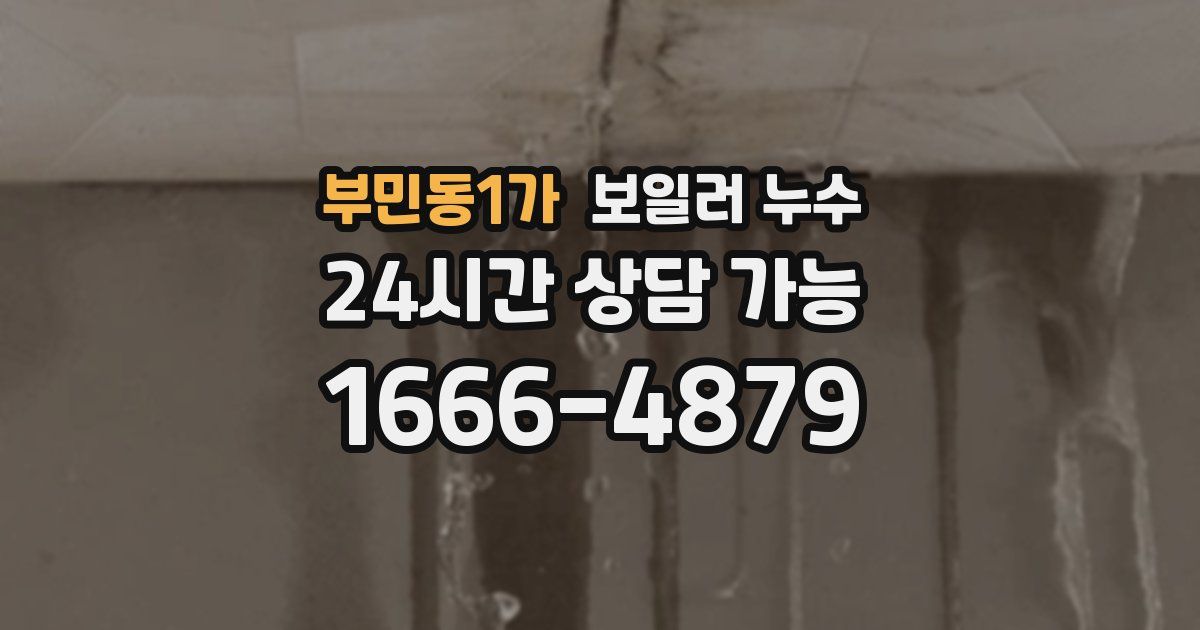 부민동1가 보일러 누수