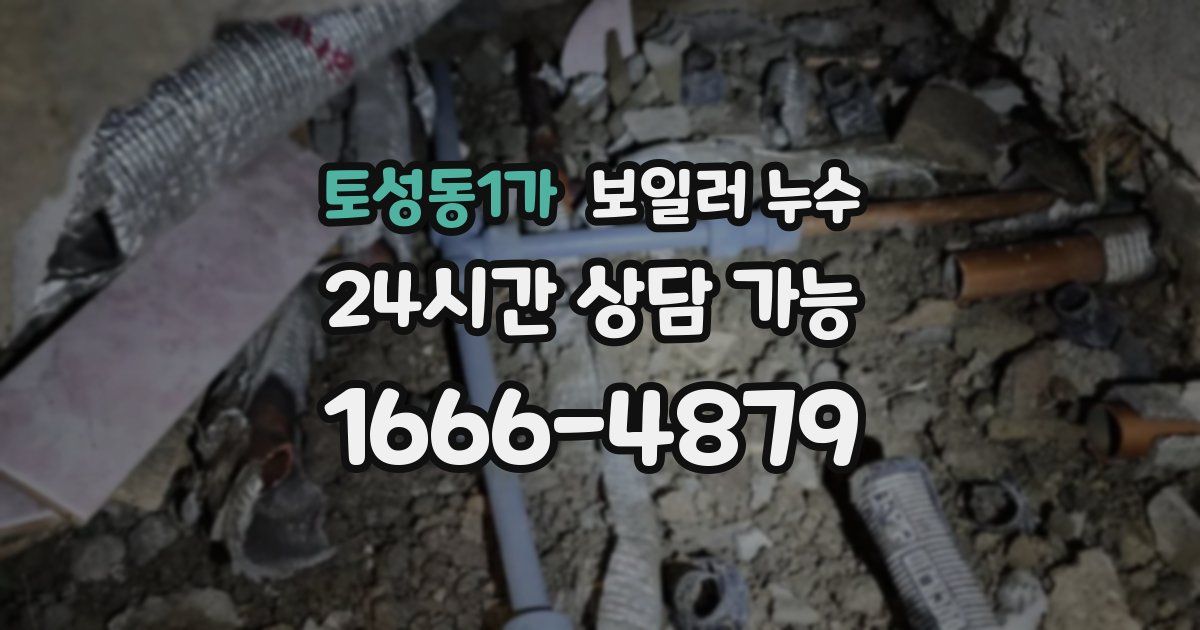 토성동1가 보일러 누수