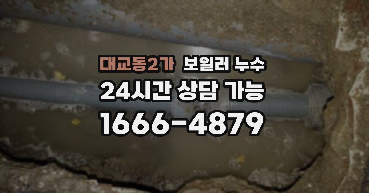 대교동2가 보일러 누수