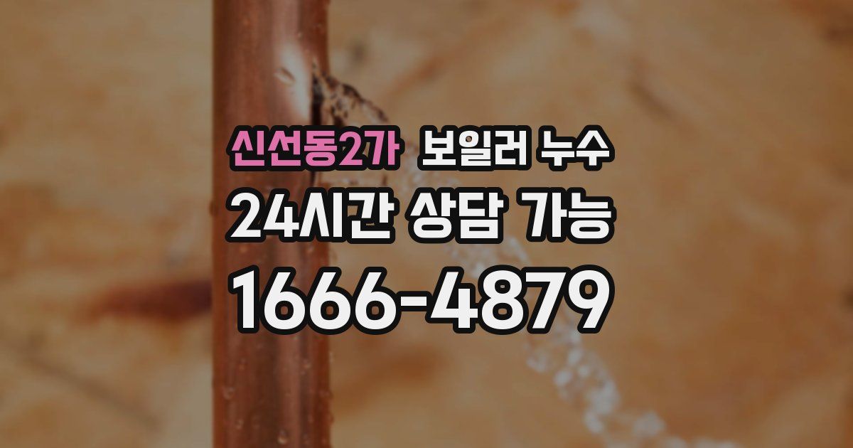신선동2가 보일러 누수