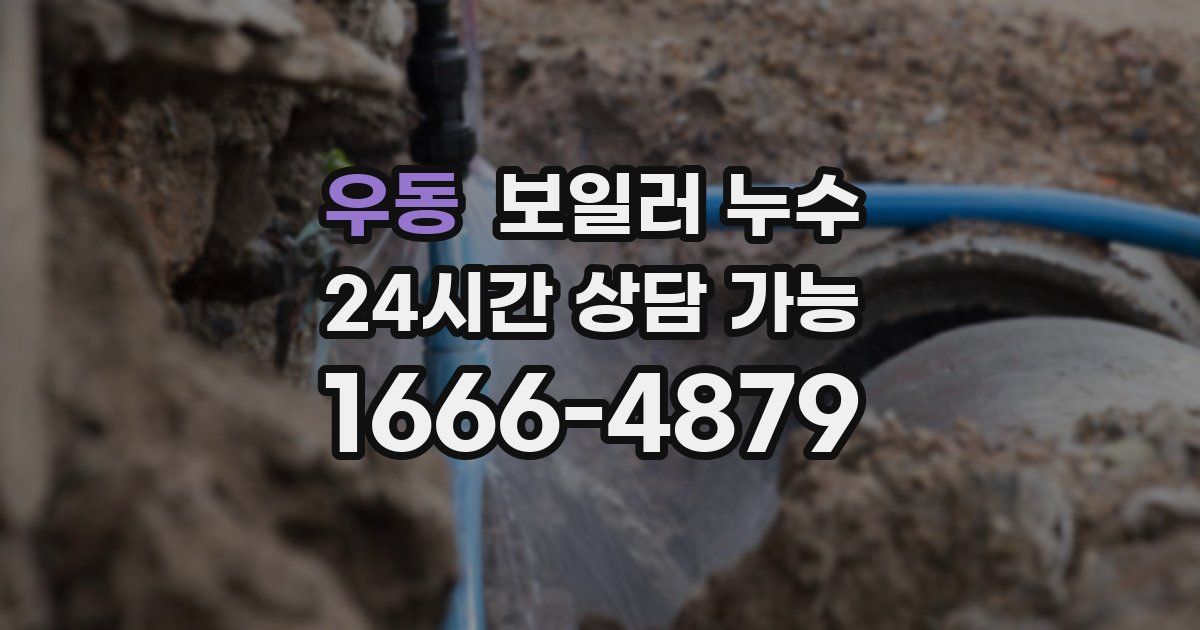 우동 보일러 누수