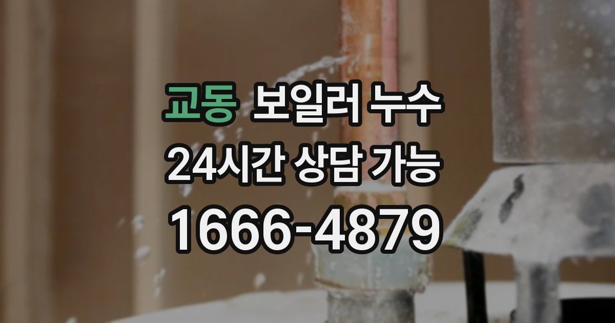 교동 보일러 누수