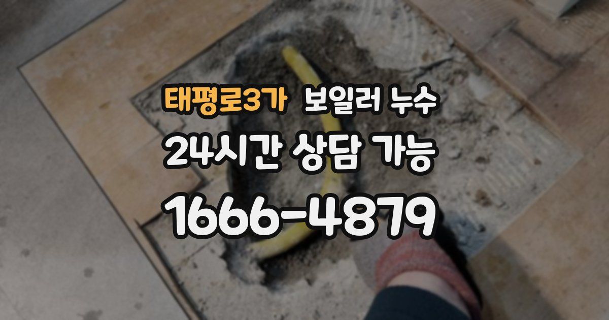 태평로3가 보일러 누수