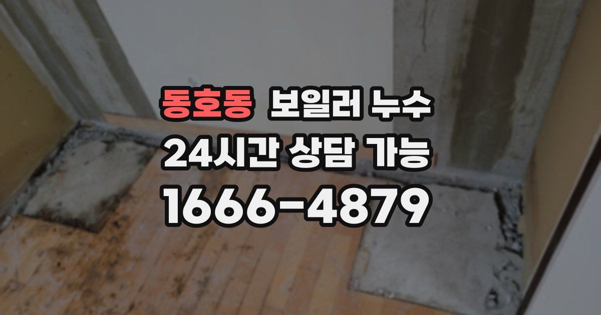 동호동 보일러 누수