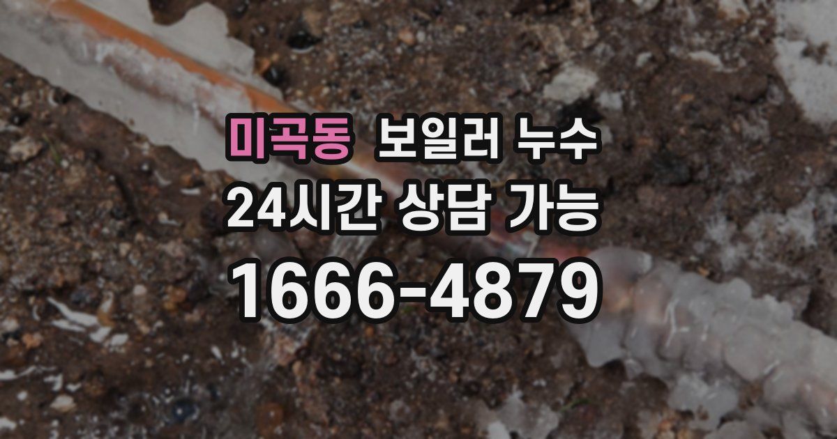 미곡동 보일러 누수