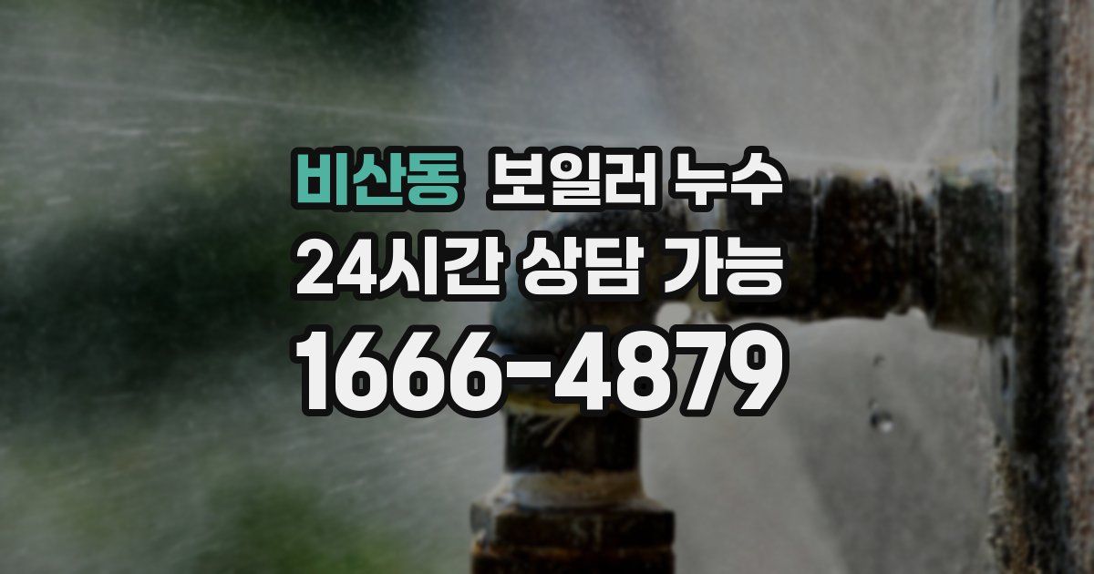 비산동 보일러 누수