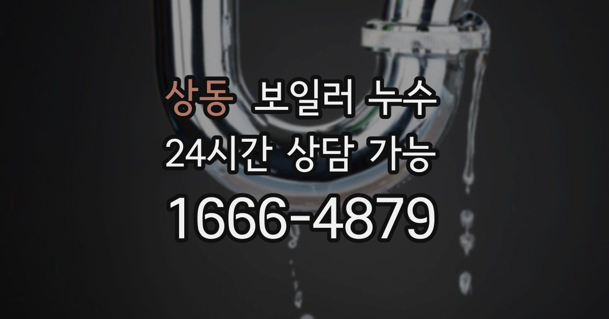 상동 보일러 누수