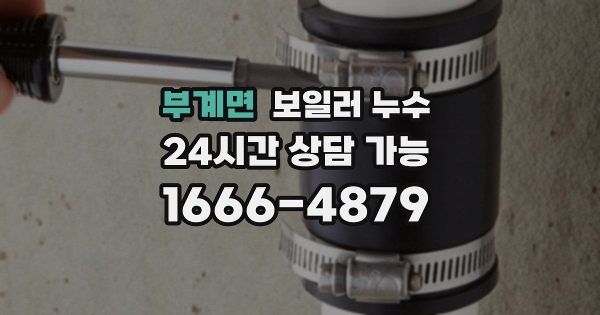 부계면 보일러 누수