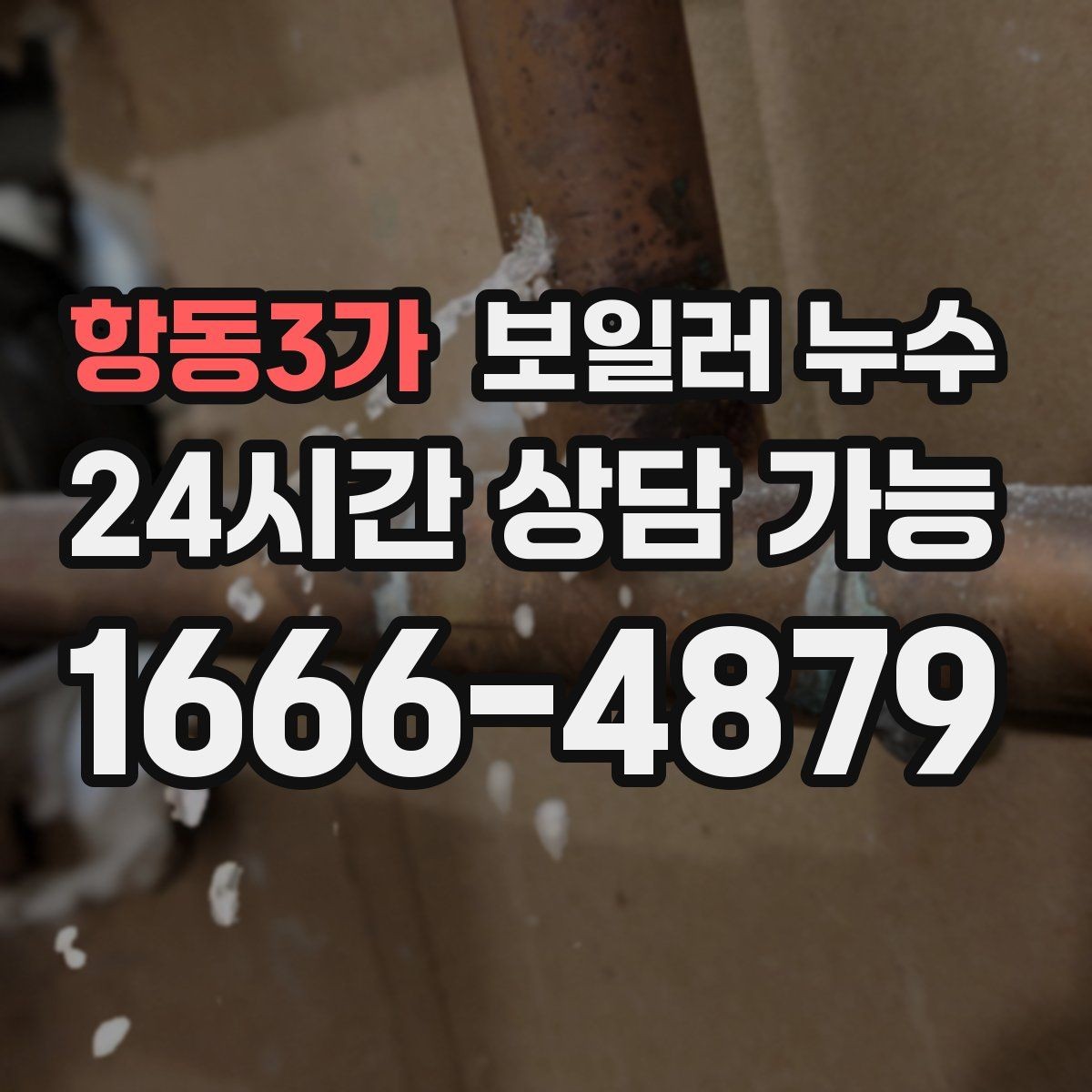 항동3가 보일러 누수 보일러실 바닥이 부분적으로만 젖을 때