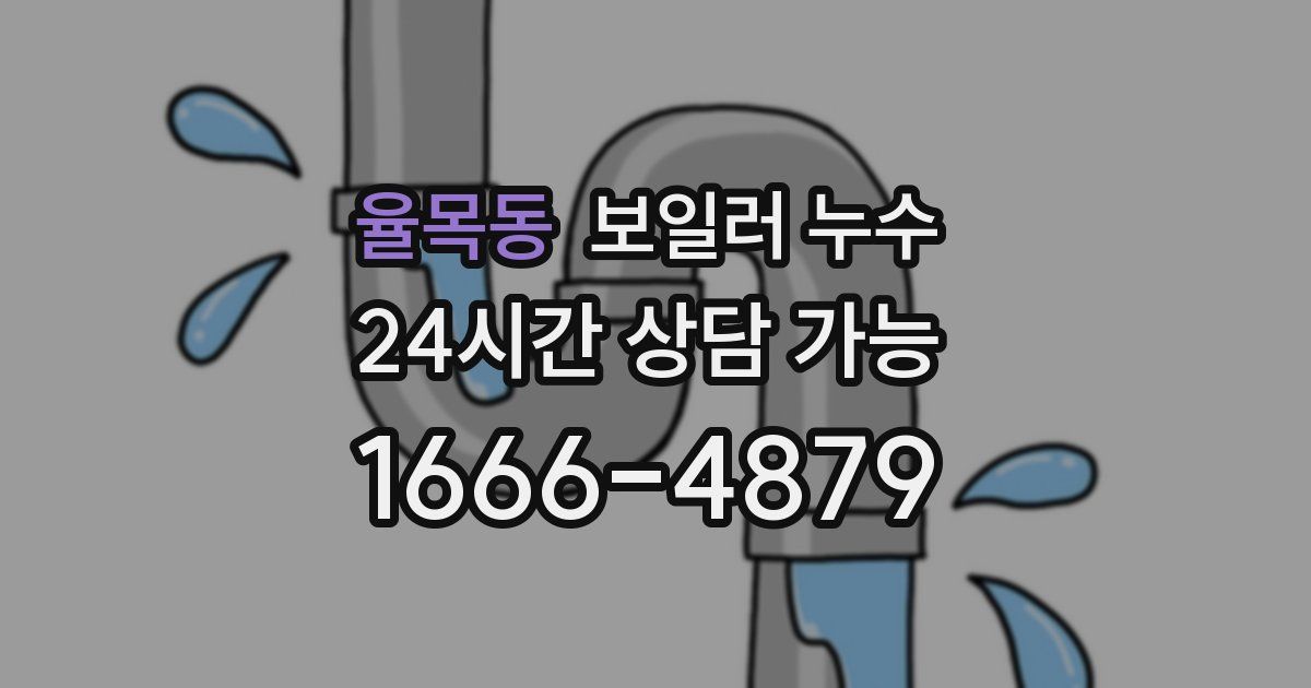 율목동 보일러 누수