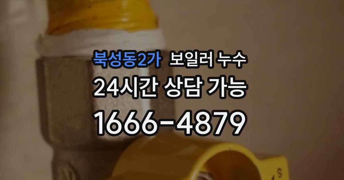 북성동2가 보일러 누수