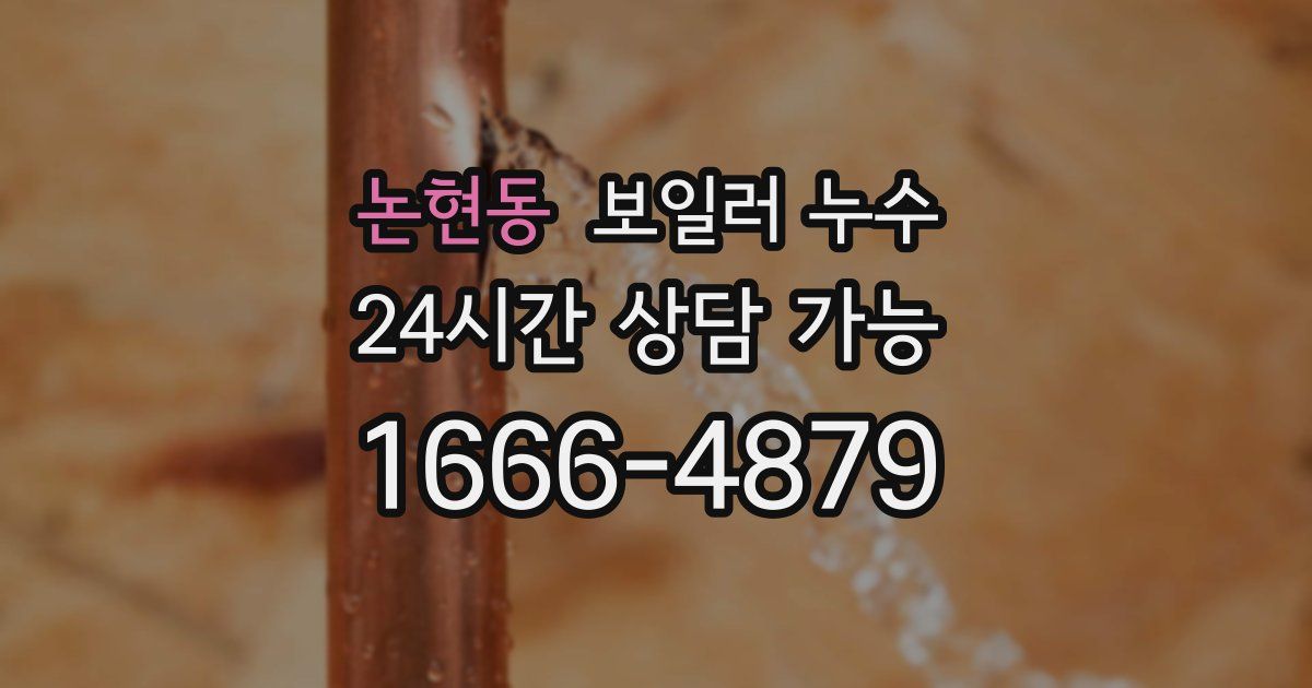 논현동 보일러 누수