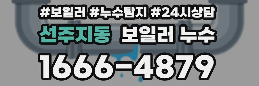 선주지동 누수탐지