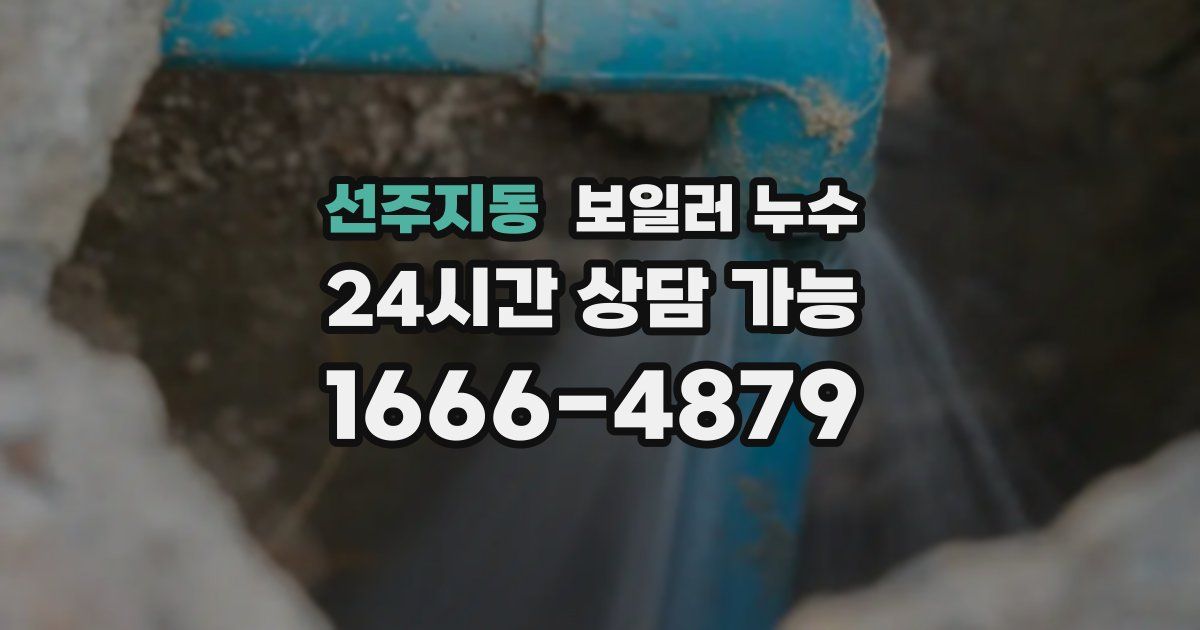 선주지동 보일러 누수