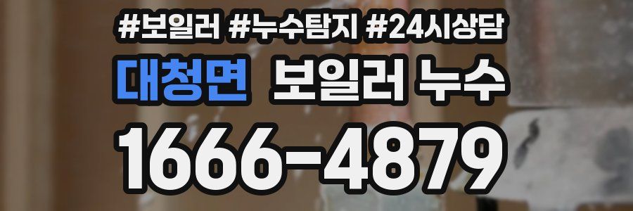 대청면 누수탐지