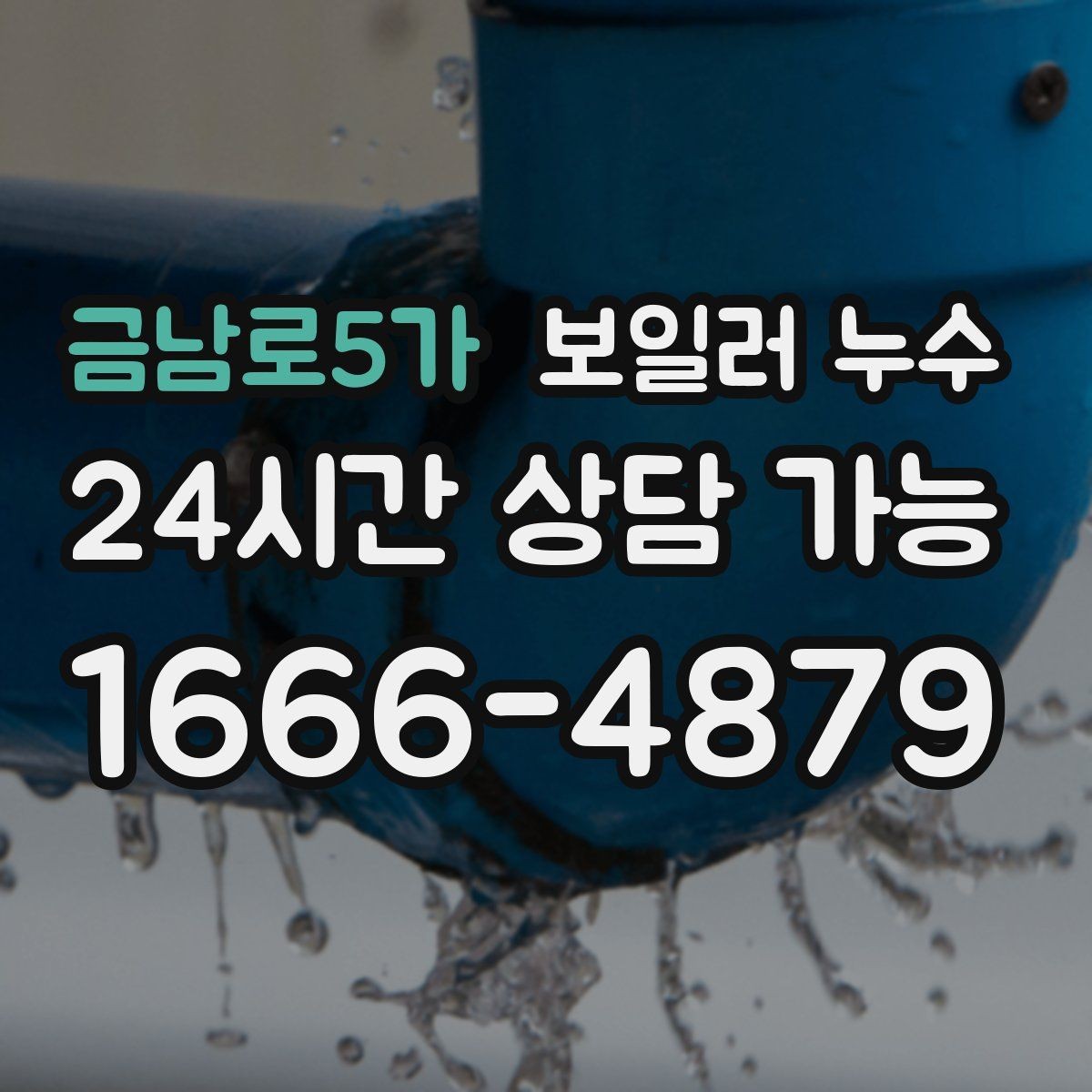 금남로5가 보일러 누수 장판 모서리가 검게 변할 때