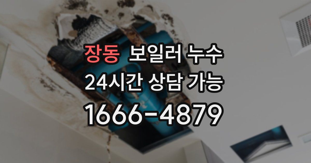 장동 보일러 누수