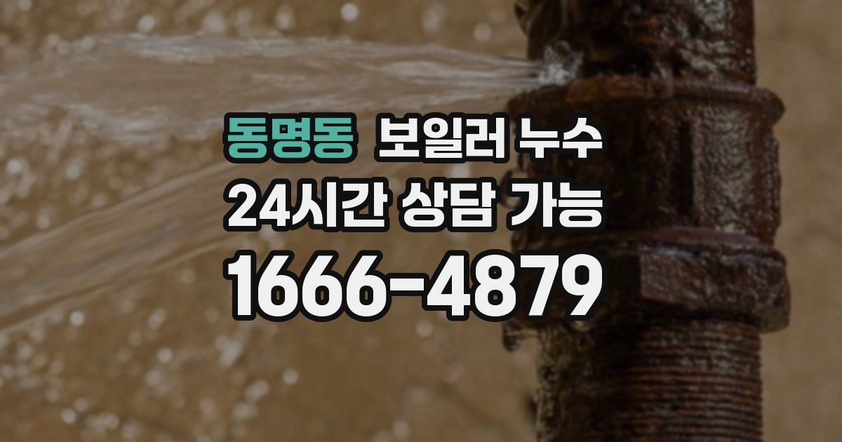 동명동 보일러 누수