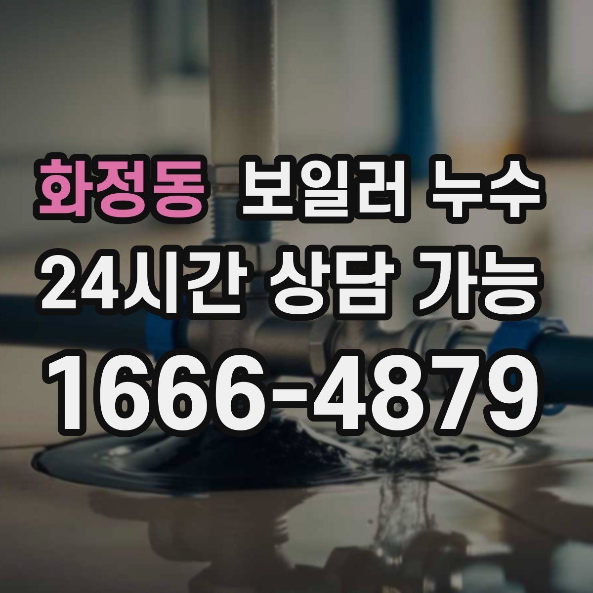 화정동 보일러 누수 전기 설비 근처 젖음이 위험한 이유