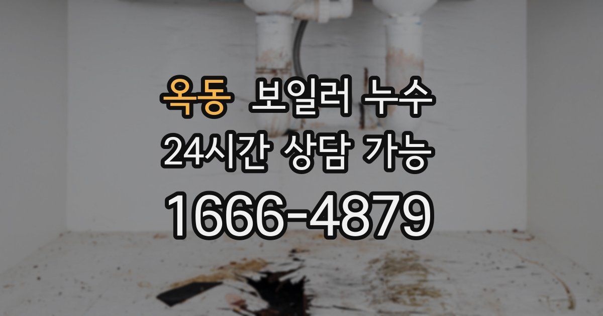 옥동 보일러 누수