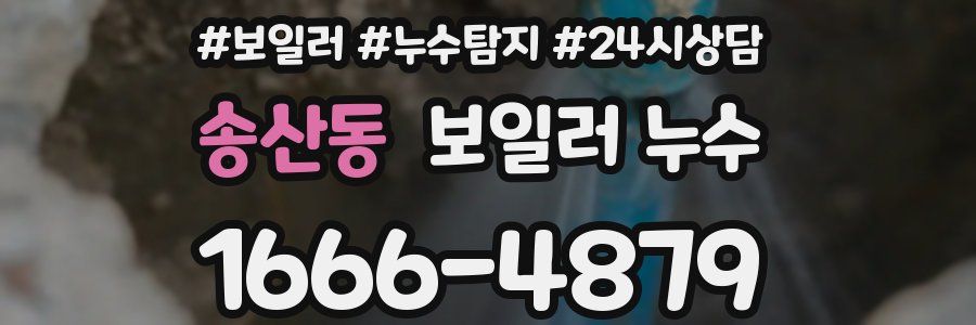 송산동 누수탐지