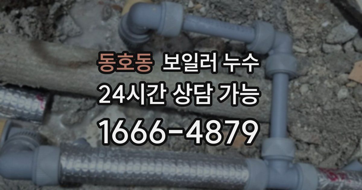 동호동 보일러 누수