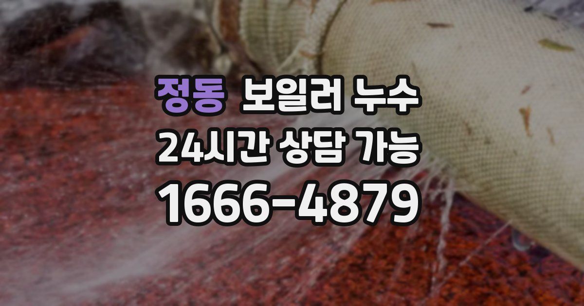 정동 보일러 누수