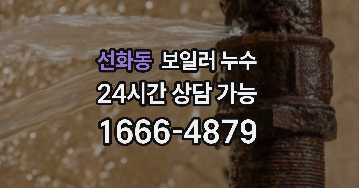 선화동 보일러 누수