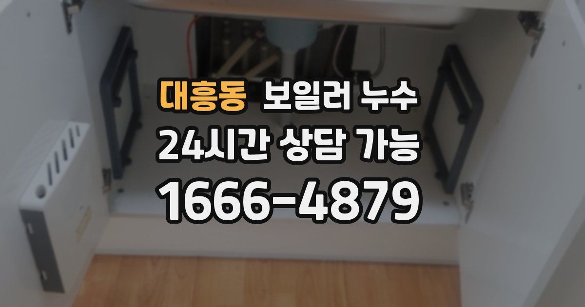 대흥동 보일러 누수