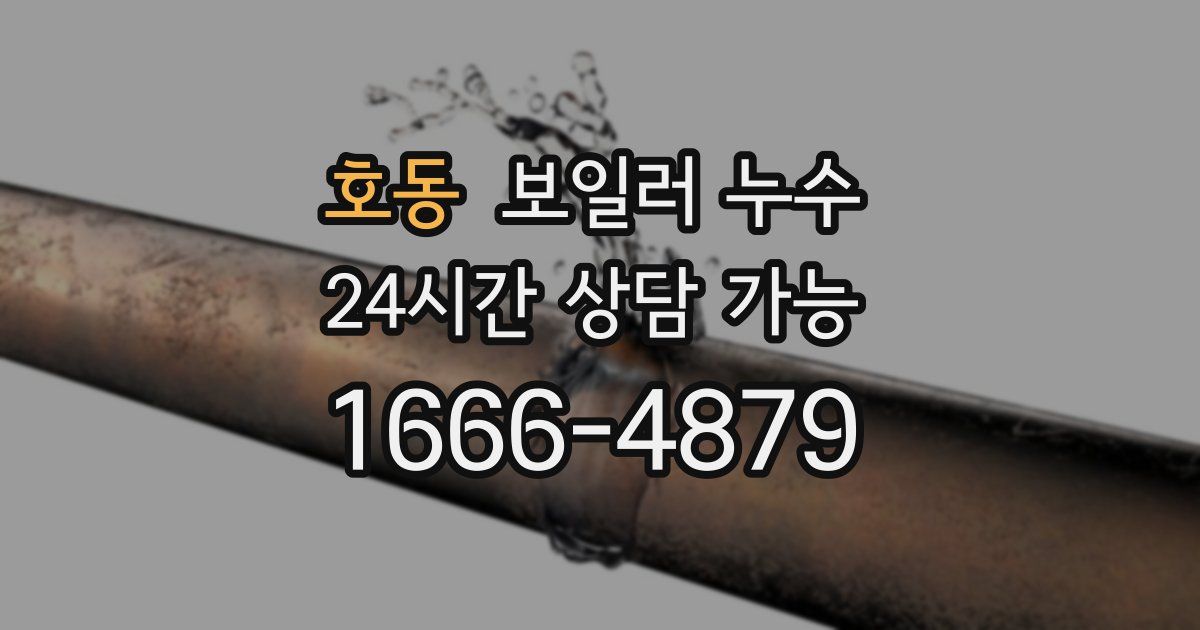 호동 보일러 누수