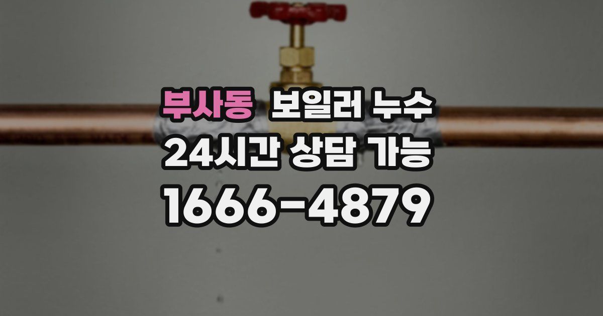 부사동 보일러 누수