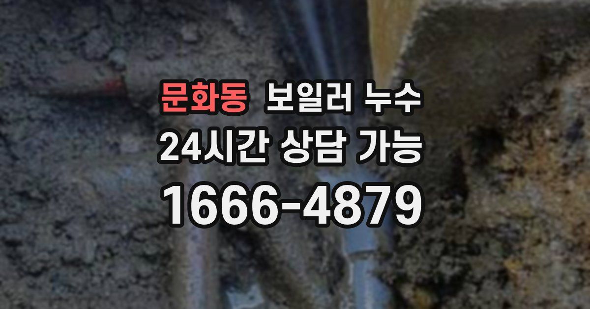 문화동 보일러 누수