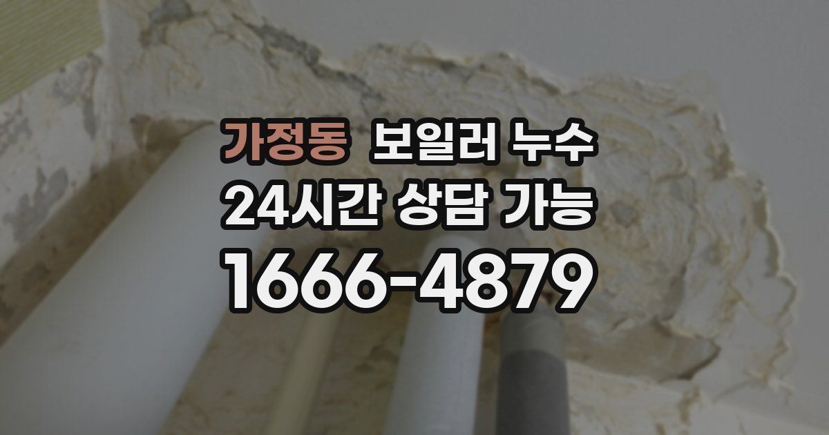 가정동 보일러 누수