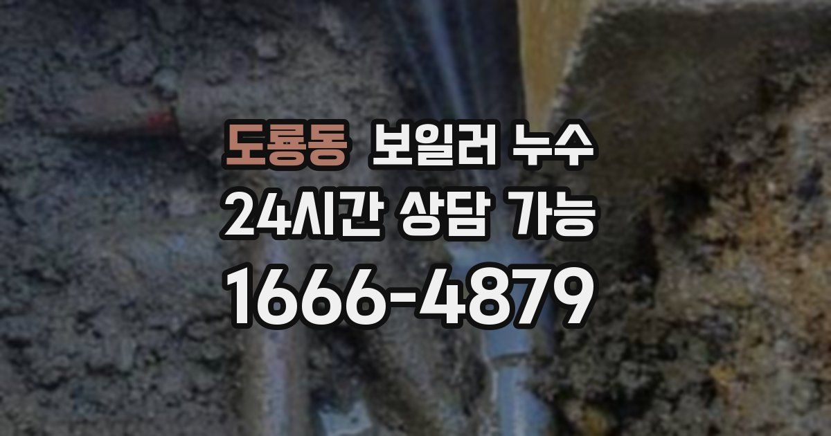 도룡동 보일러 누수