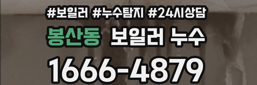 봉산동 누수탐지