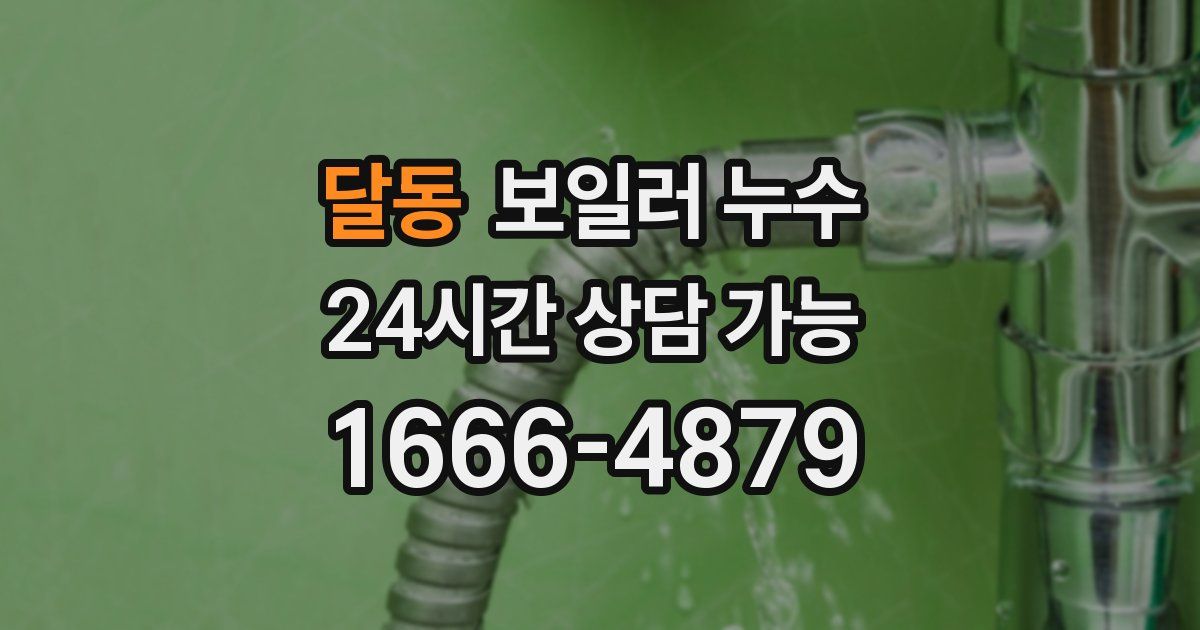 달동 보일러 누수