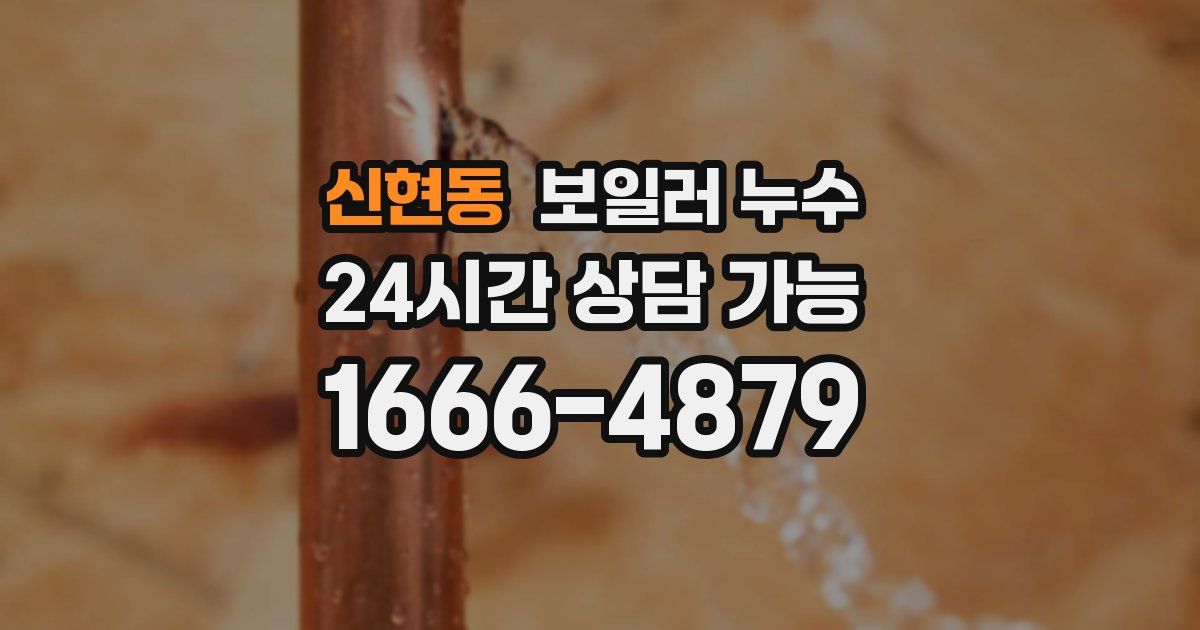 신현동 보일러 누수
