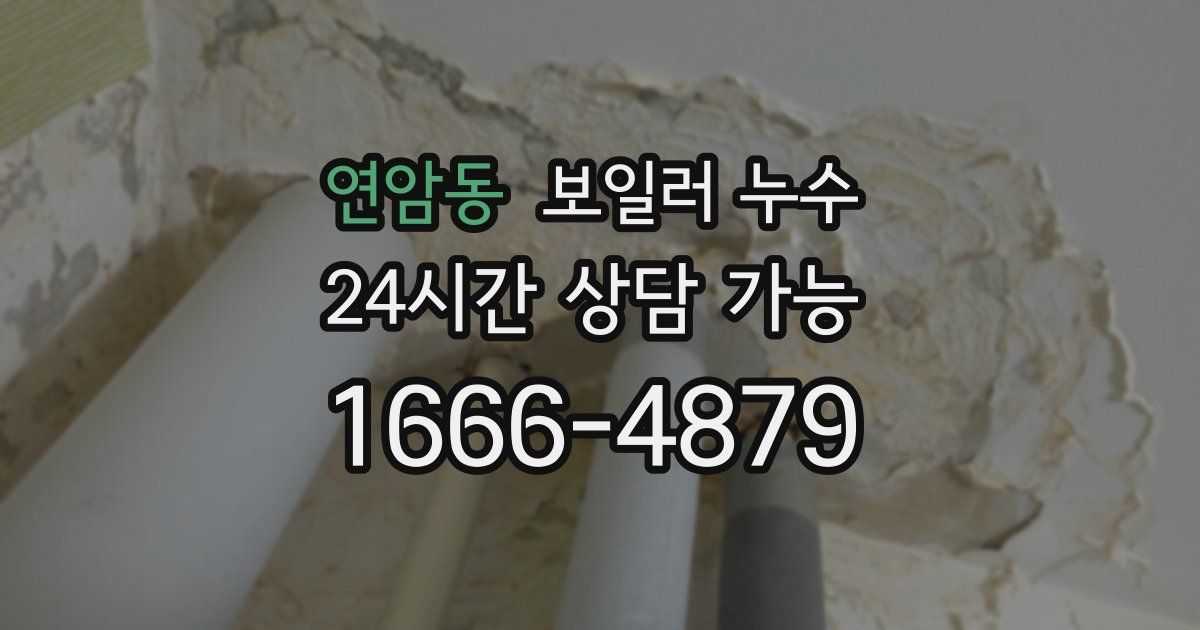 연암동 보일러 누수