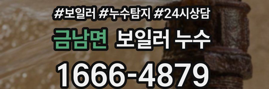 금남면 누수탐지