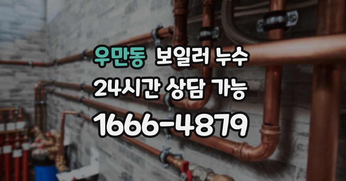 우만동 보일러 누수