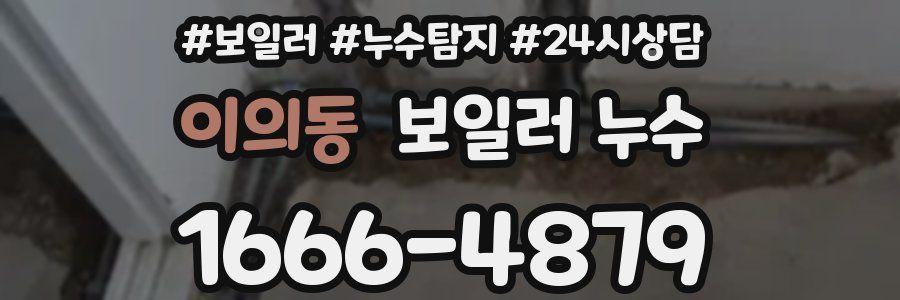 이의동 누수탐지