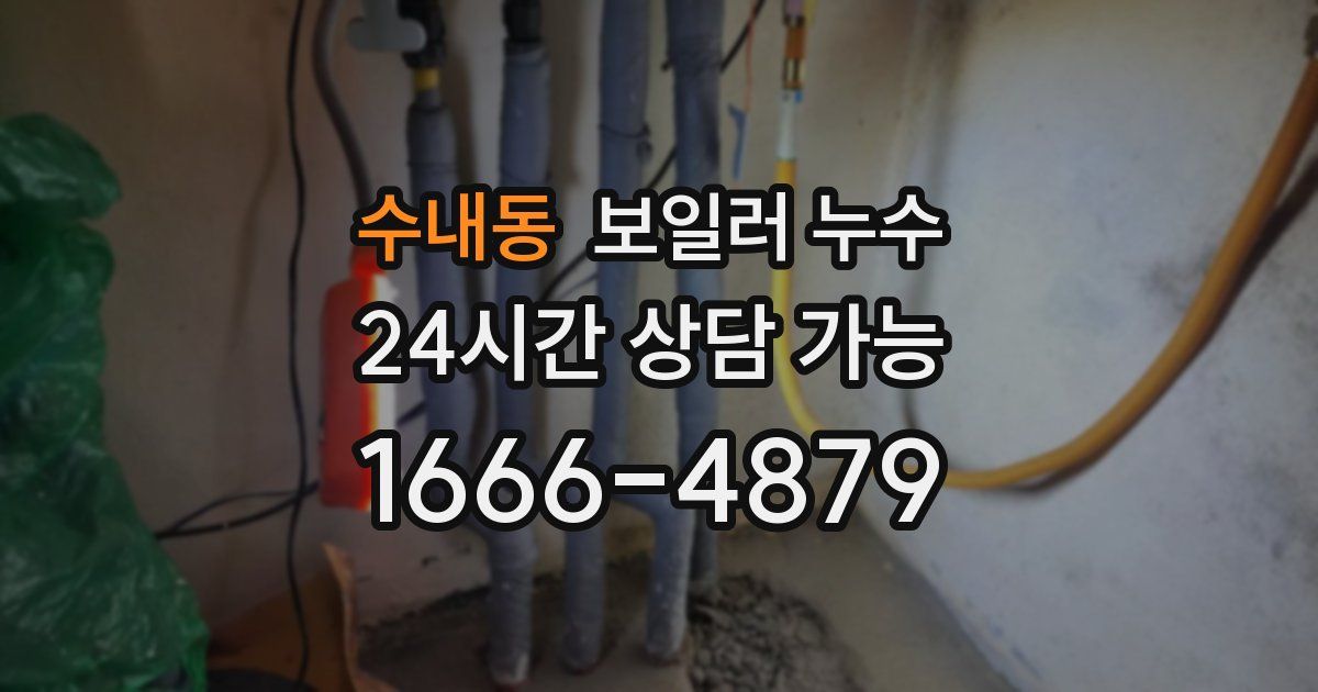 수내동 보일러 누수