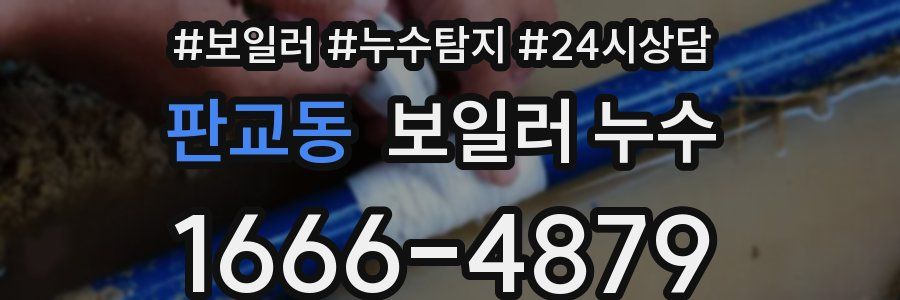 판교동 누수탐지