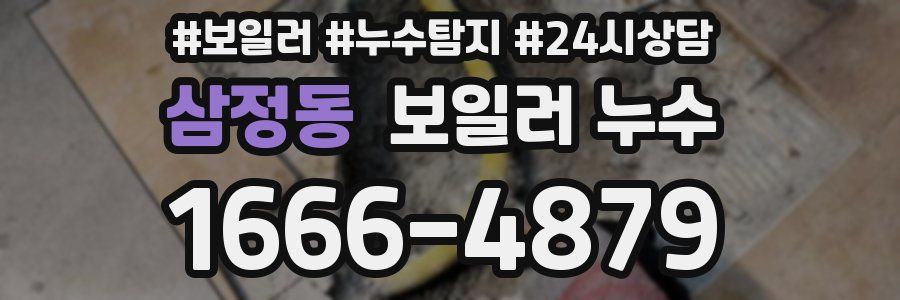 삼정동 누수탐지