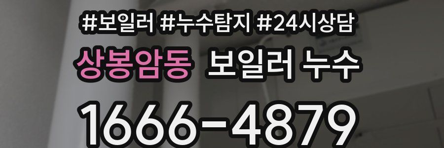 상봉암동 누수탐지