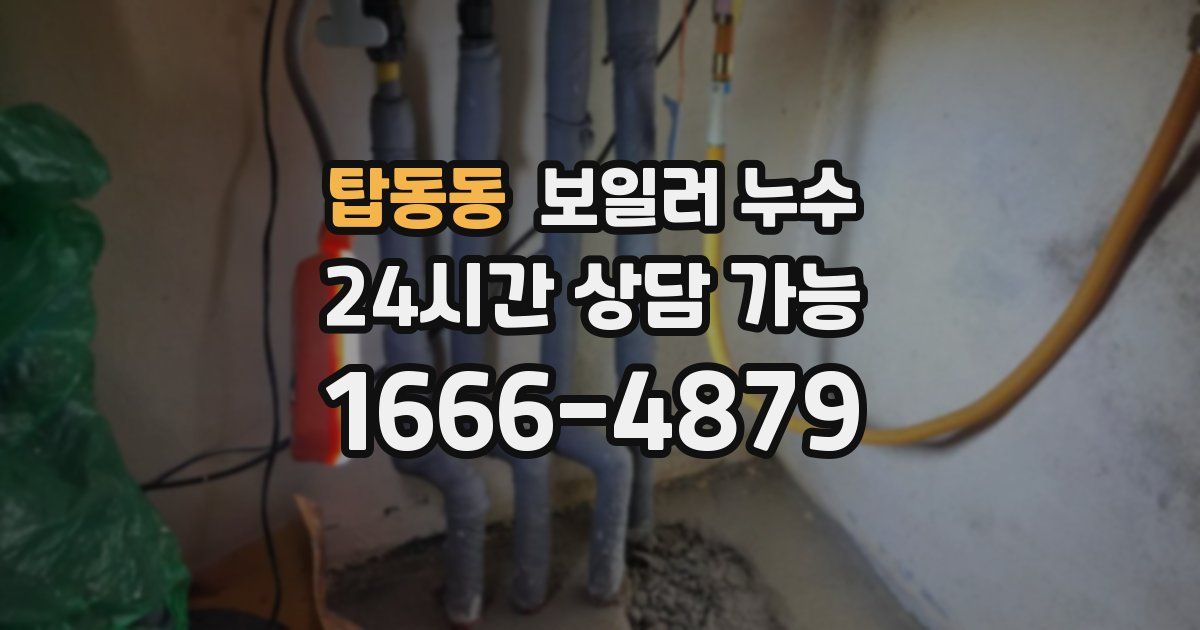 탑동동 보일러 누수