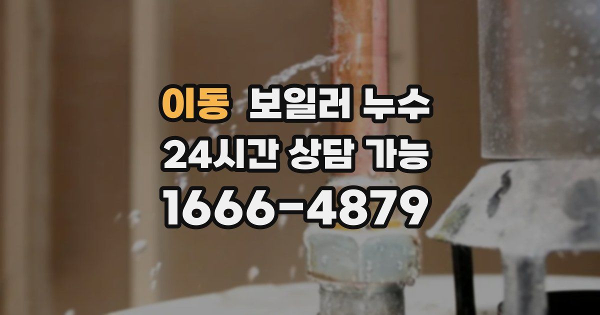 이동 보일러 누수