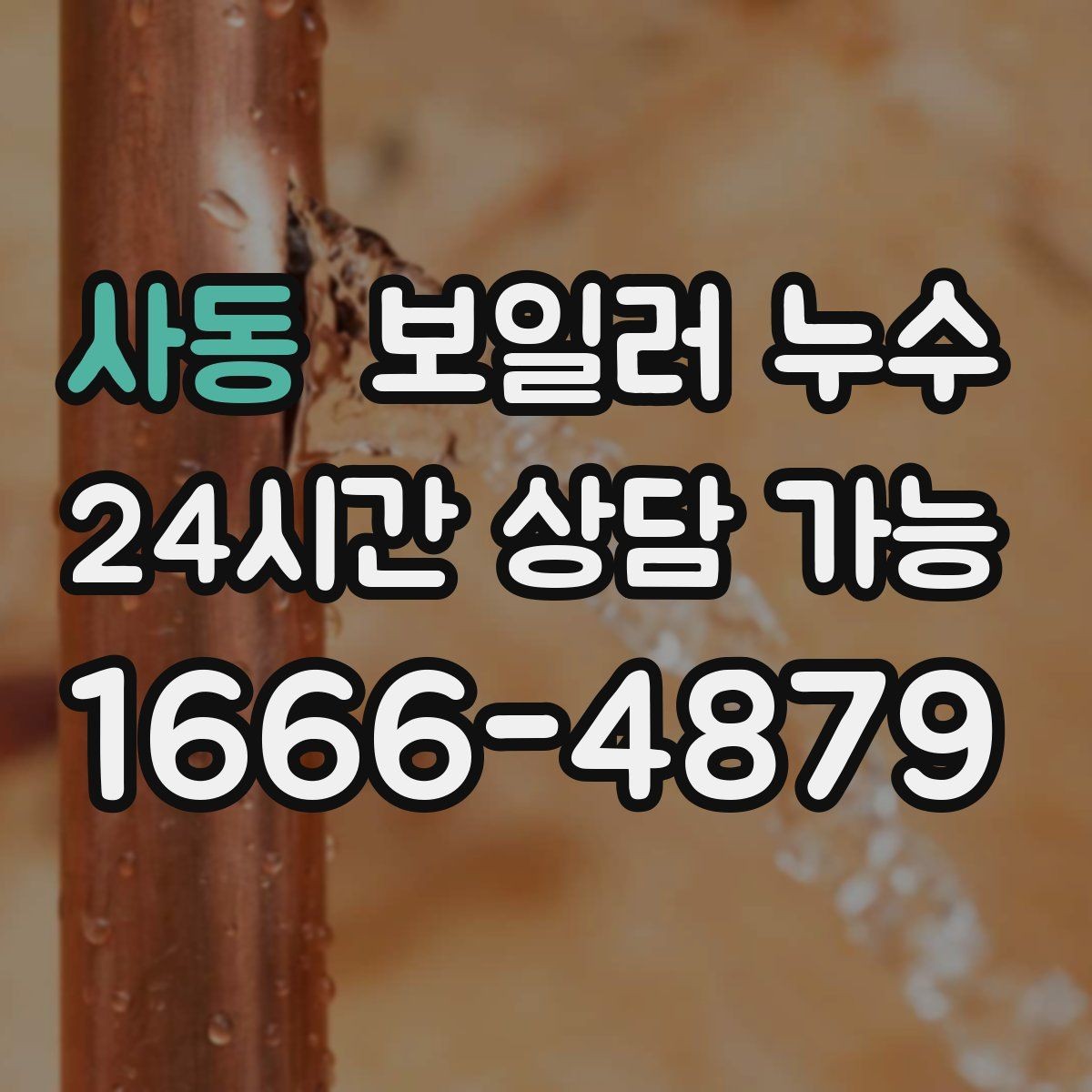 사동 보일러 누수 보일러실 벽면 변색이 보일 때